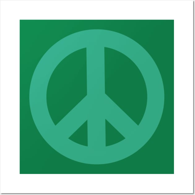 Peace Logo Wall Art by rocksandcolors